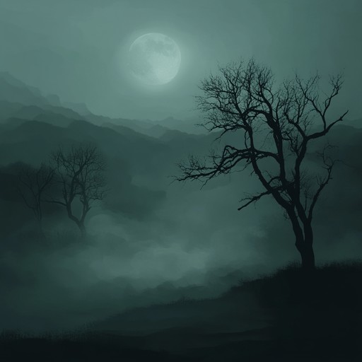 A haunting downtempo track that evokes an eerie, immersive atmosphere, blending shadowy synths, subtle basslines, and delicate chimes. Perfectly capturing the essence of creeping midnight mist and haunted dreams, this composition draws the listener into a world of mystery and spectral beauty