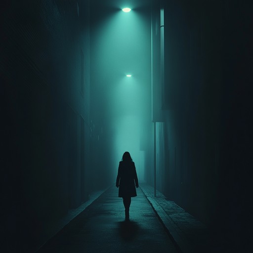 An instrumental r&b track that delves into dark atmospheric soundscapes, featuring haunting melodies and deep rhythms that evoke a sense of mystery and suspense. The music paints a sonic picture of wandering through empty city streets under the cover of darkness, where every sound could be a hidden threat.