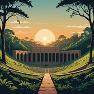 haunting melodies echo in surreal expanses