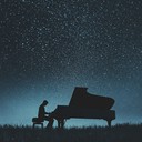 silent piano whispers under starlit skies, capturing sorrow