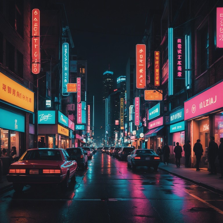 This track incorporates layers of lush synth leads with punchy pop rhythms, capturing the essence of a retro futuristic dreamscape. The song evokes a journey through a neon lit cityscape, wrapped in a blanket of nostalgia and modern vibes, perfect for late night drives or introspective moments.