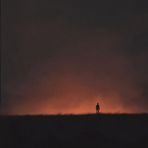 An evocative instrumental journey capturing the depths of despair, with a somber cello leading through shadows and fading echoes, painting a portrait of inner turmoil set against a backdrop of droning atmospheres