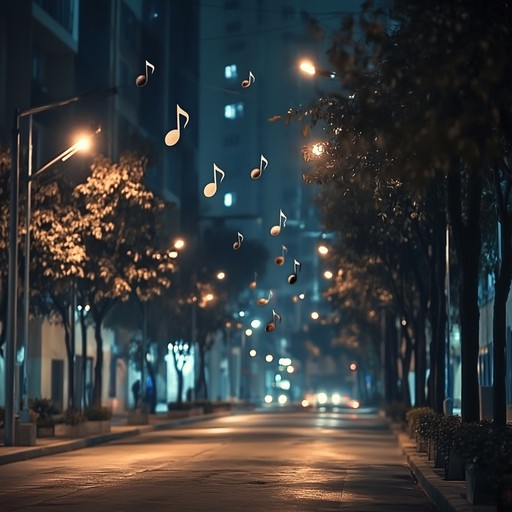 This instrumental highlights a poignant electric bass melody intertwined with warm harmonies to capture the quiet beauty and soulful reflection of an urban landscape bathed in moonlight. Emphasizing dynamics, the track paints a picture of longing and introspection in the still of the night.