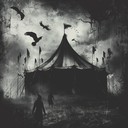 eerie melodies with unsettling circus atmosphere and tension