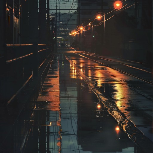 Explore an urban environment drenched in midnight rain, where every drop carries a story and the shadows whisper secrets. The haunting melodies of the theremin glide over deep ambient textures, creating a chilling and immersive dark ambient experience.