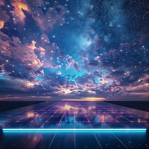 An epic track that blends pulsating electronic beats with celestial synths, taking you on a dance journey through the universe. Perfect for vibrant dance floors and energetic spaces, this song connects every beat to the stars and beyond.