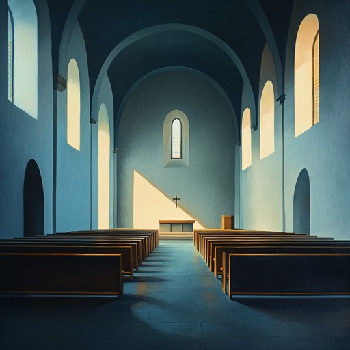 Designed to evoke a deep spiritual connection through minimalist organ notes and soft ambient textures, this music serves as a backdrop for quiet meditation or communal worship