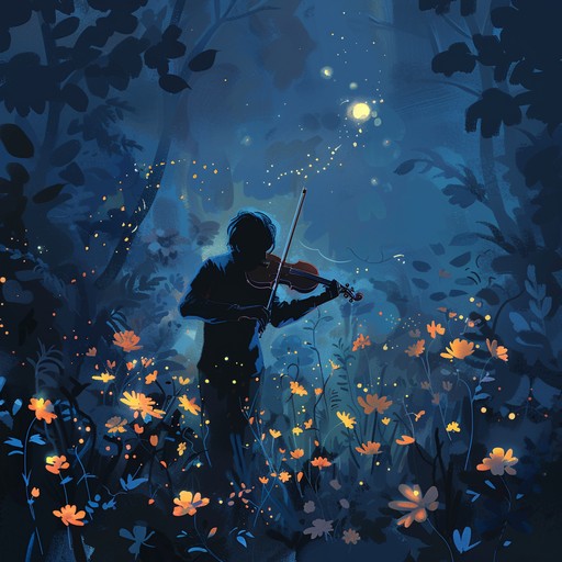 A delicate yet haunting waltz envelops you in a mystical atmosphere, painting a scene of secretive romance in the stillness of night. Let the violin’s tender notes guide you through a moonlit garden where love and mystery intertwine.