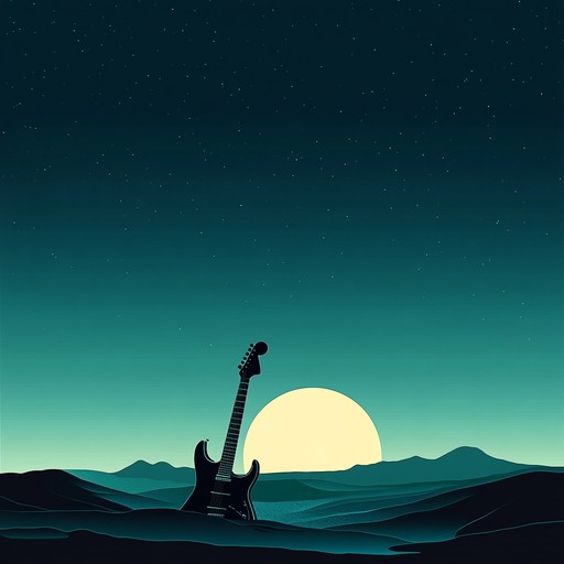 An epic blues rock piece that takes listeners on a journey through a moonlit desert, with haunting electric guitar riffs and a powerful rhythm backing. Perfect for evoking a sense of adventure and longing.