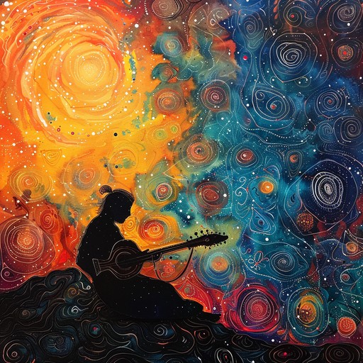 Picture sitar melodies floating through an interstellar adventure, enriched by electronic beats that elevate traditional sounds into a new sonic paradigm. This instrumental blends deep cultural roots with avant garde accents, making it a transcendent auditory experience