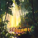 gospel harmonies overlaid with vibrant jungle drum rhythms