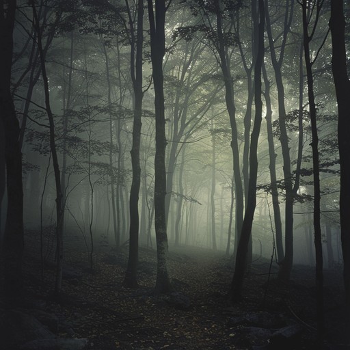 Enter a twilight forest, where ethereal melodies weave around shadows near the trees. Whispering flute notes resemble spirits while percussive beats oscillate between organic and synthetic.