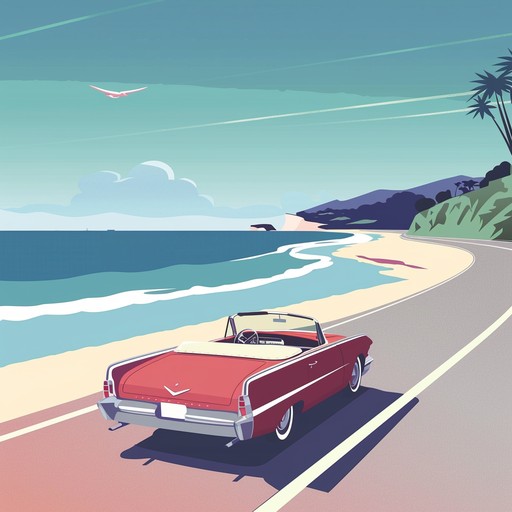 An energetic instrumental hard rock song featuring uplifting guitar riffs, fast paced drumming, and a carefree, summery vibe perfect for cruising down the highway under the sun.