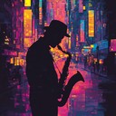 a lively mix of jazz sax and house rhythms