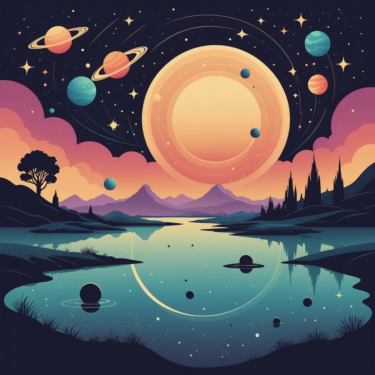 Transport listeners on a galactic expedition, where pulsating drums meet swirling cosmic textures, creating a vivid soundscape of interstellar travel.