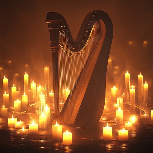 A soothing instrumental harp jingle that whispers tender emotions and conveys a sense of intimacy and warmth, ideal for personal and heartfelt moments.