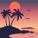 calm and soothing reggae instrumental evoking island paradise