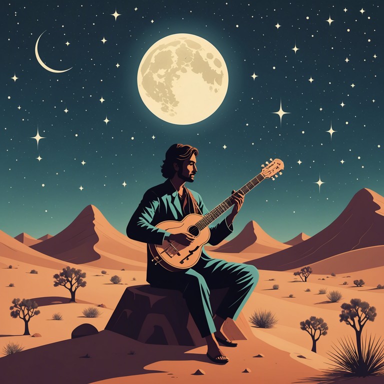 This track seamlessly marries the entrancing rhythms of traditional indian music with the psychedelic soundscapes of raga rock, creating a dreamy and ethereal auditory experience. The intricate sitar leads navigate through a series of compelling progressions, backed by a gentle yet persistent tabla rhythm, inviting the listener on a mystical journey through sonic deserts and spiritual horizons.