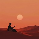 a soulful instrumental soaring over middle eastern desert landscapes