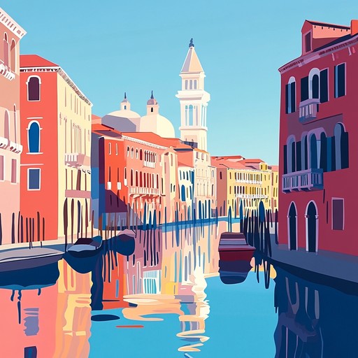 A lively portrayal of venetian life and heritage, accentuated with rapid violin strokes and bold harmonic progressions that echo the vibrant atmosphere and rich culture of the city