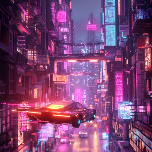 A blend of vintage 80s synths and cutting edge electronic beats, painting a vivid picture of neon lit cityscapes. This track seamlessly combines past and future aesthetics, offering a nostalgic yet forward looking auditory experience