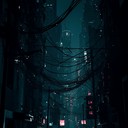 anxious synths portray cyberpunk city's dark underbelly sounds.