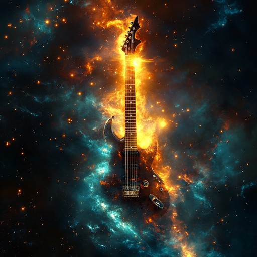 Dive into a universe where metal riffs blend with psychedelic echoes to create a surreal cosmic journey. Thick layers of distorted guitars and heavy drums are woven together with ethereal synths, crafting a soundscape that moves from intense energy to trippy, otherworldly realms. Feel the vibrations that transcend space and time, immersing you in an aural expedition through the cosmos.