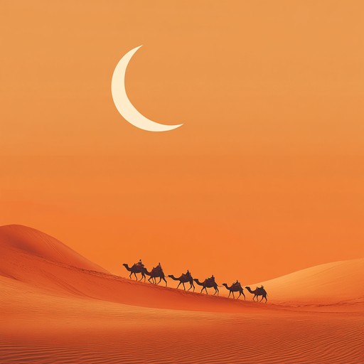 A mesmerizing instrumental inspired by the rhythms and melodies of middle eastern traditions, evoking the atmosphere of ancient cultural celebrations in an oasis. The sophisticated blend of traditional instruments and ambient sounds transports listeners to a mystical desert landscape, creating an immersive and captivating auditory experience.