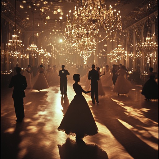 A graceful instrumental waltz that evokes the enchanting atmosphere of grand ballrooms, with flowing melodies and delicate harmonies reminiscent of romantic evenings beneath shimmering chandeliers.