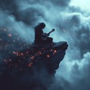 enchanting instrumental merging eerie raga rock under stormy skies