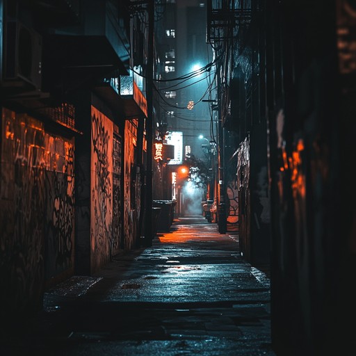 A foreboding sonic journey through the shadows of the city, where ominous beats and eerie synths lead the way. The track features pulsating rhythms with a brooding undertone, capturing the essence of a sinister urban environment. Perfect for creating an unsettling yet captivating atmosphere.