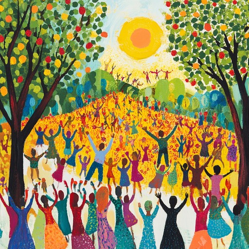 A bright and triumphant instrumental piece with a grand and majestic aura. Warm brass elements and gentle rhythms create an inspiring and joyous field, ideal for conveying success.
