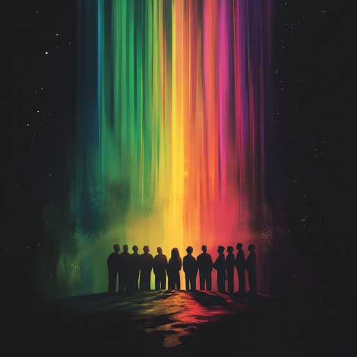 This song combines uplifting gospel harmonies with whimsical psychedelic soundscapes, creating a sonically rich and deeply spiritual journey. The choir's celestial voices are layered over spacey synths and kaleidoscopic guitar riffs, evoking a sense of otherworldly joy and divine wonder.