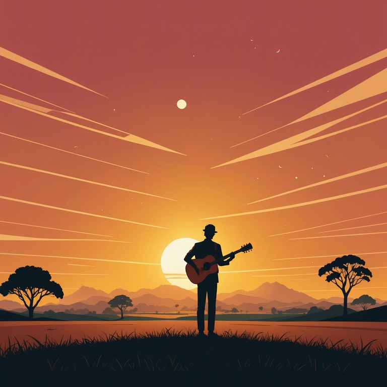 This instrumental track embodies the spirit of the brazilian countryside, evoking feelings of freedom and expansiveness through its rhythmic sertanejo melodies. An acoustic guitar leads the charge, complemented by subtle percussion rhythms, capturing the essence of sunsets and wide open spaces. Perfect for reflecting on journeys, both physical and emotional.