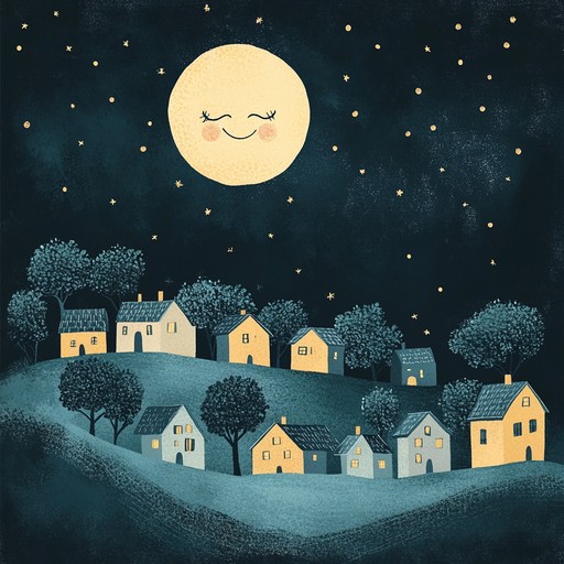 A serene and gentle instrumental lullaby that uses soft melodies and harmonies to create feelings of joy and warmth, helping listeners drift peacefully into sleep under the moonlit sky.