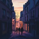 romantic accordion melody evoking love in parisian dusk