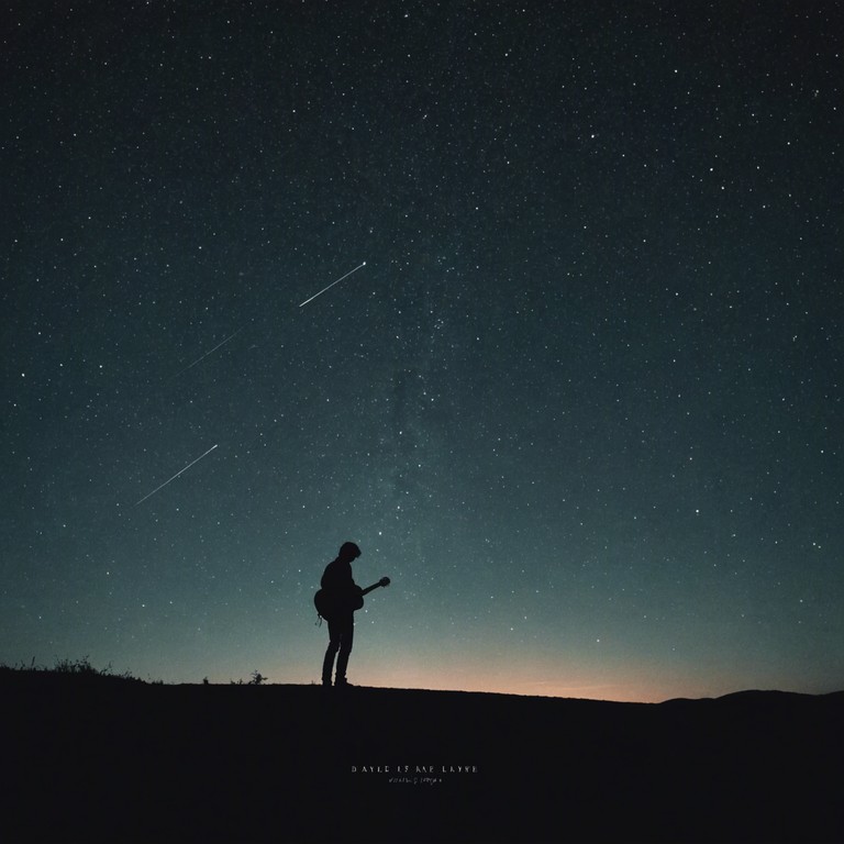 This track combines soft blues guitar melodies with a reflective atmosphere, emulating the tranquility of a serene night. The music gently sways like a quiet conversation beneath the stars, perfect for a calm evening.