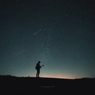 gentle guitar chords under a starry sky