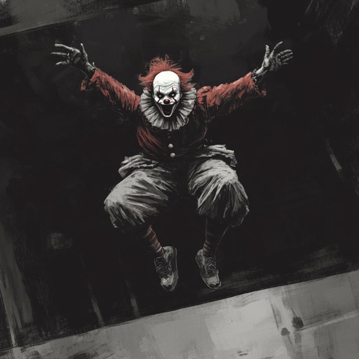 Experience the chaotic fury of an unhinged clown at a circus, portrayed through wild and dissonant accordion melodies, aggressive percussion, and sudden, startling sound effects. This bizarre composition builds an unsettling atmosphere while retaining a touch of dark humor, making it perfect for ironic or creepy contexts.