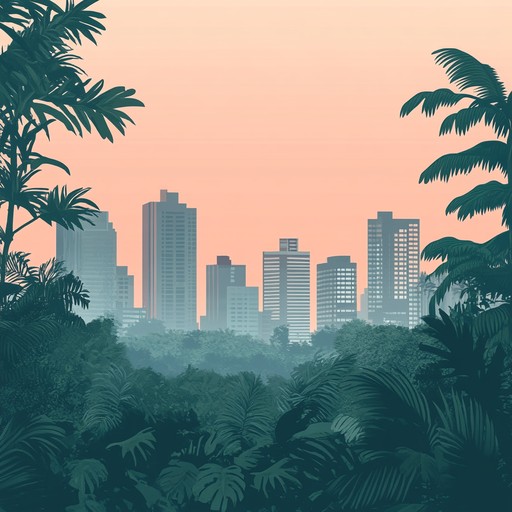 An experimental track where the bustling noise of urban life gradually blends with natural jungle sounds, creating a surreal soundscape that feels both familiar and otherworldly. The progression mimics the day to night cycle of a rainforest moving into a neon lit cityscape.