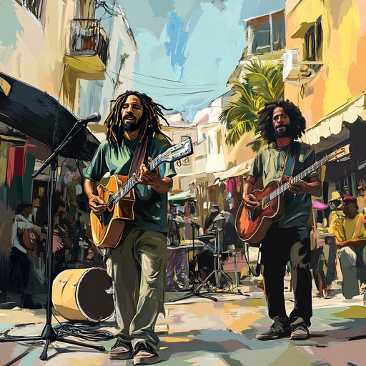 This dynamic track blends urban rhythms with reggae, creating an infectious energy that captures the essence of city life. Electric guitar riffs and catchy drum patterns provide a lively and engaging soundscape.