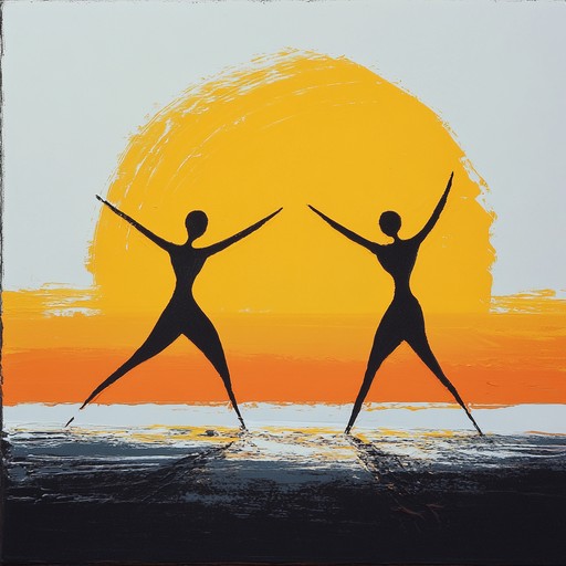 A lively piece capturing the spirit of a fresh morning with rhythmic dance and a background of awakening nature. Optimism and energy blend as the first sun rays hit the horizon, initiating activities and vibrations of a new day. Producing a build up that represents the momentum of daily commencement.