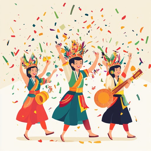 A lively and colorful klezmer instrumental embodying the spirit of a vibrant festival. Energetic rhythms, joyful melodies, and dynamic clarinet solos bring the celebratory atmosphere to life.