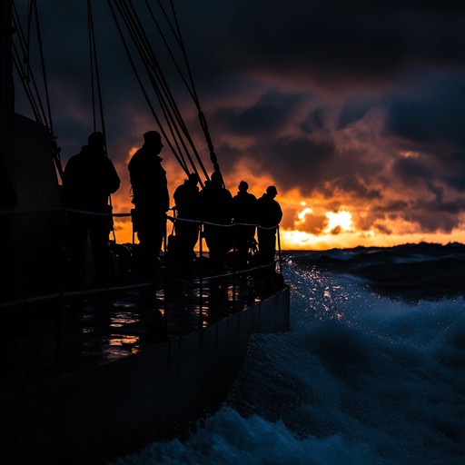 A commanding instrumental anthem that captures the essence of russian naval defiance. This evocative piece melds traditional sea shanties with a modern edge, creating a resonant homage to the fearless spirit of the russian navy, featuring the robust accordion sound with rhythmic drum beats driving like relentless waves.