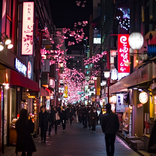 In the heart of tokyo, as neon lights cast vibrant hues against a bustling cityscape, a serene melody plays on a shamisen, capturing the essence of modern and traditional fusion. Japan's heart beats in sync with strings, telling stories of ancient traditions meshed in the unstoppable wave of the future. The song carries a light, reflective tone, perfect for strolling through shibuya or savoring a quiet moment away from the urban rush.