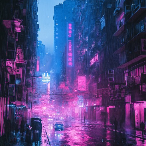 Experience a haunting blend of edgy beats and shadowy synths that drive a sense of urgency, evoking the unease of a city at night bathed in electric glow.