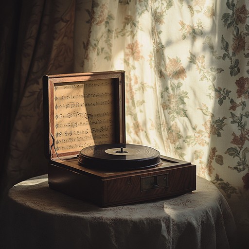 A gently played music box releases a familiar nursery tune, yet it’s accompanied by unsettling whispers and eerie background noises. The dynamics remain soft, but the combination creates an unnerving ambience that is both familiar and nightmarishly strange.