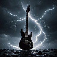 exploring chaos with electric guitar riffs