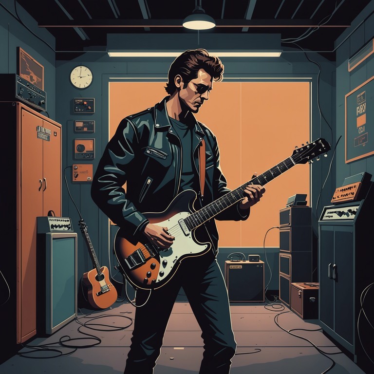 This instrumental track leverages the raw power of grunge music paired with impactful instrumental experimentation. It features gritty guitar riffs that weave through an atmosphere filled with angsty energy, making listeners feel both the intensity and the deep seated restlessness characteristic of grunge. The composition uses repeated heavy chords to echo the themes of disillusionment and resistance that are often found in grunge music, making it a forceful yet nostalgic experience.