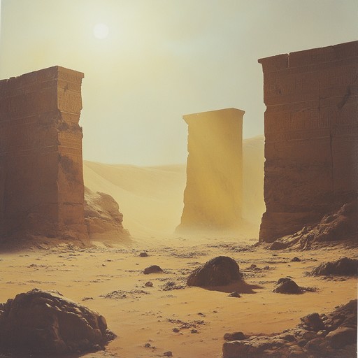 Captivating instrumental music with a haunting middle eastern allure. Enigmatic rhythms and ethereal melodies transport the listener to an endless desert, shrouded in mystery and dreamlike beauty.